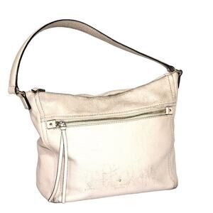 Kate Spade New York Beige Leather Shoulder Bag